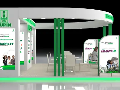 6m x 6m Booth Design Texture