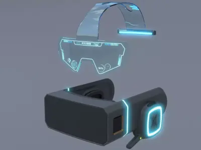  Military sci-fi helmet glasses and VR pack x2