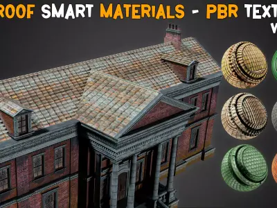 30 Roof Smart Materials   PBR Texture   Vol 21 Texture