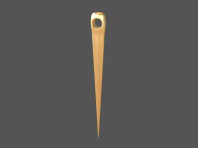 Cartoon Needle v1 003 Low-poly 3D model