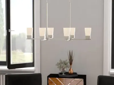 Aicia Light Shaded Classic Chandelier - 2 Colour 3D model