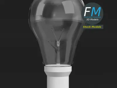 Incandescent light bulb 3D model buy