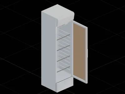 Large Showcase Display Cooler  3D model
