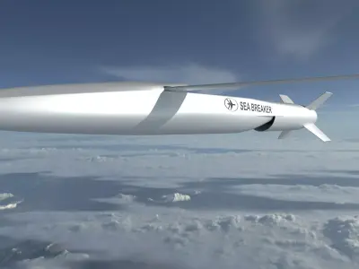 Sea Breaker - Long Range Guided Missile 3D model