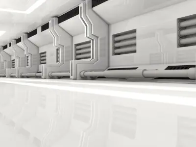 Sci Fi Interior 3D model 24