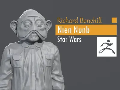 Richard Bonehill - Nien Nunb - Star Wars 3D print model
