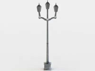 Street light Low-poly 3D model 41