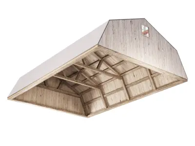 Wooden Ceiling V15  3D model