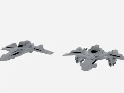 Scifi Spaceship 3D model