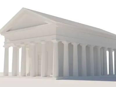 Temple of Theseus Low-poly 3D model