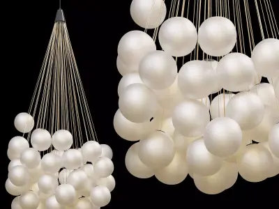 Stochastic Cluster Pendant by Daniel Rybakken For Luceplan USA 3D model