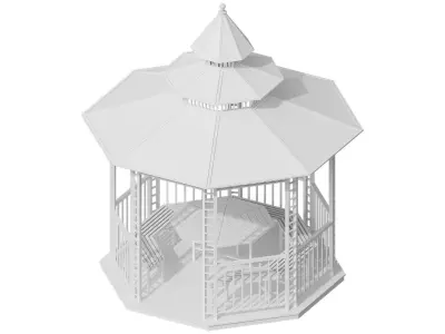 8 Corner Gazebo 3D model