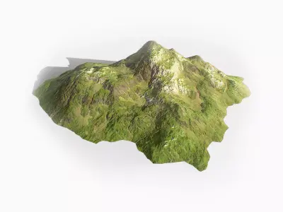 Background Landscapes Grass 5  Low-poly 3D model