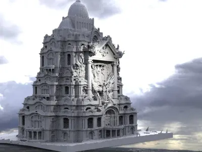 Angelic Temple of heaven 3D model