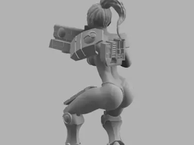 Space Commie Girl Squads 3D print model