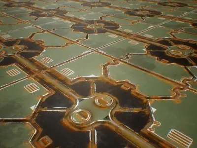 PBR Sci-Fi Spaceship Texture 22 Low-poly 3D model