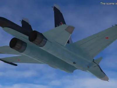  Russian Sukhoi SU-34 Fighter Jet Rigged 