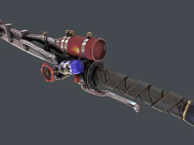 Fantasy Sword 20 3D Model Low-poly 3D model