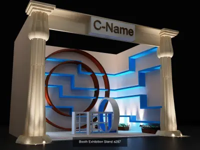 Booth Exhibition Stand G35 3D Model Pack