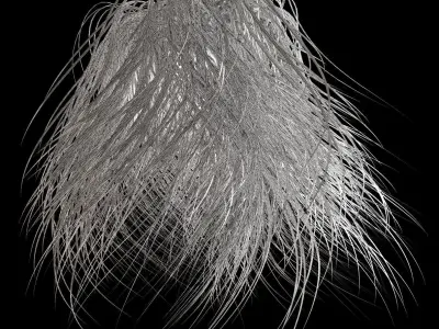 Lamp shade Rattan 3D model