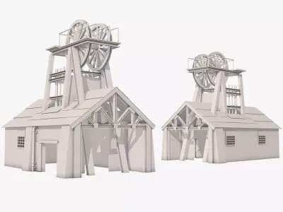 Industrial Factory Model 3D model