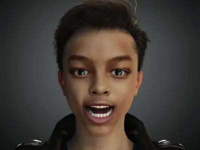 Asian Boy Aqib rigged 3D model 3D model