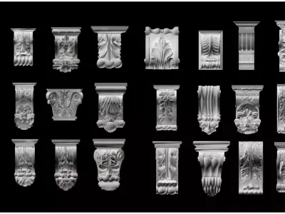 Decorative Bracket 3D model