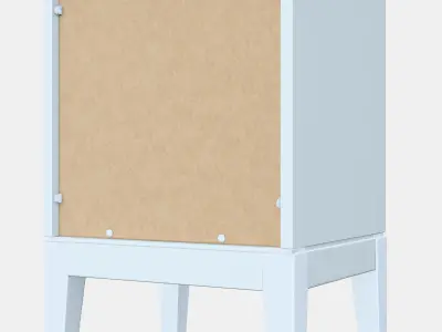 IDANAS Bedside table Low-poly 3D model