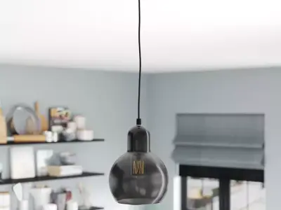 Didmarton Light Single Dome Pendant 3D model