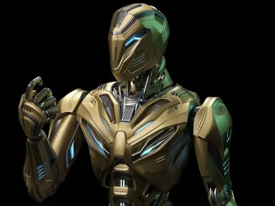 ROBOT ALIEN MECH - RIGGED - ADVANCED EDITION 3D model