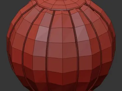 Curved  3D model