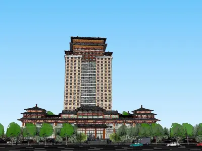 vacation spot-Resort-Fashion Leisure Hotel-0177 3D model