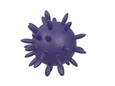 Virus v4 007 Low-poly 3D model