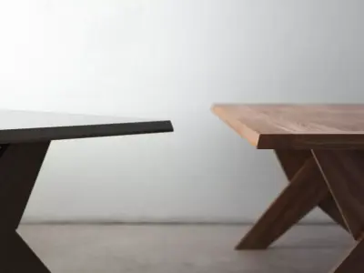 Plato taiwan teak dining table 3D model