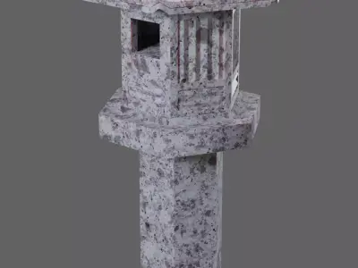 Japanese toro Low-poly 3D model