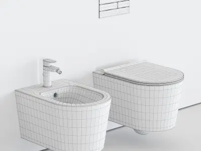 Alice Ceramica Form Wall-Hung WC Low-poly 3D model