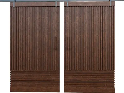 Barn door-02 3D model