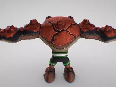 Gravattack - DNA sample of a Galilean - Ben 10 Omniverse Low-poly 3D model