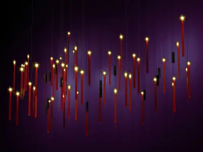 Flying Flames 3D model