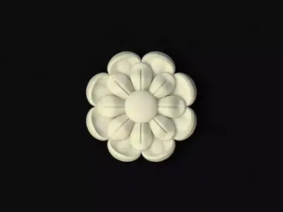 rosette dekor 3D model 7