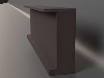Bar Counter Low-poly 3D model purchase