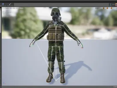 SpecOps Low-poly 3D model