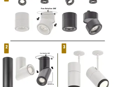 Spot Light Collection 3D Model Pack