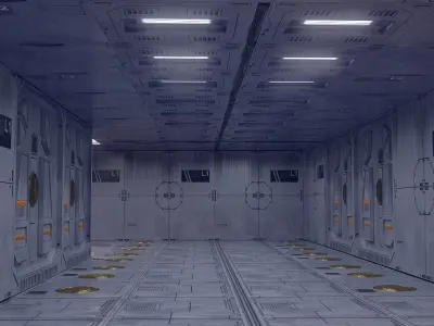 sci-fi set model and textures 3D model