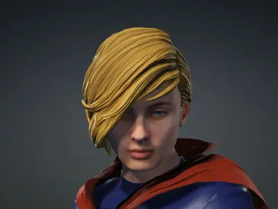 Super Girl From Elseworlds Low-poly 3D model