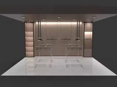 Clothing shop store 3D model