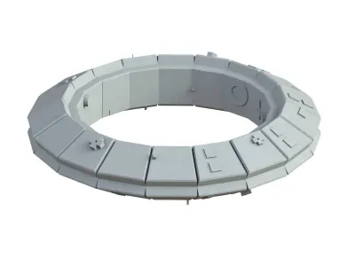 Sci Fi Object No 4256 Low Poly Low-poly 3D model