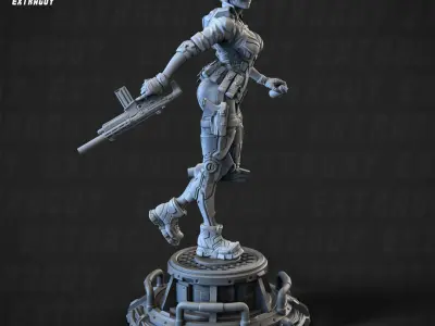 GDI Karen 100mm and 32mm 3D print model