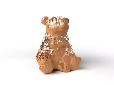 CandyBear Dust Voronoi Low-poly 3D model