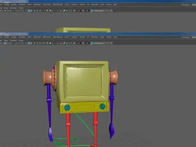 tv robot 3D model